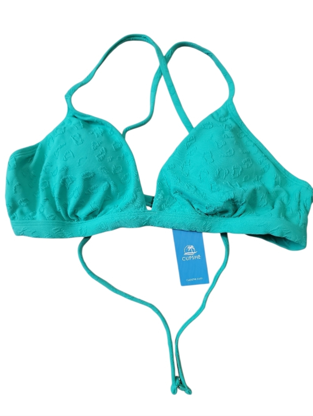 3 For $15 Cupshe Bikini Top Criss Cross Back Light Padfing Sz L